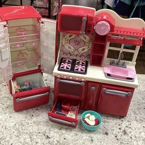 Our generation Doll Truly Me Red Kitchen Set